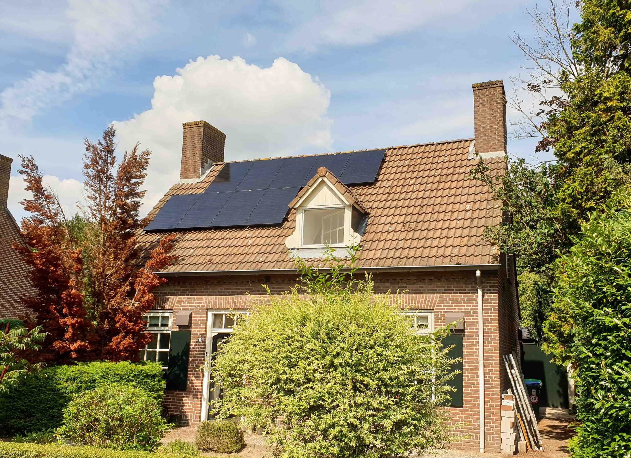 installatie schuin dak